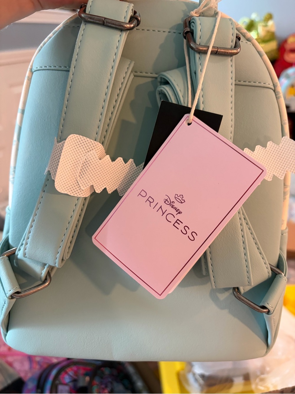 Disney Loungefly Snow White Teal White Red Accent Mini Backpack - Picture 2 of 5